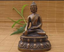 Buddhism Folk Collect Copper Sakyamuni Shakyamuni Tathagata Buddha Statue 2024 - buy cheap