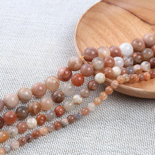 4-14mm Natural Round Mixed-Color Sunstone Beads For Jewelry Making Beads Bracelets For Women 15'' Needlework DIY Beads Trinket 2024 - buy cheap