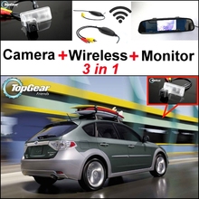 3 in1 Special Rear View Camera + Wireless Receiver + Mirror Monitor Easy DIY Parking System For Subaru Outback Sprot Sedan Wagon 2024 - buy cheap