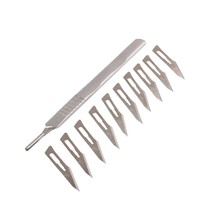 10 pcs 11# Carbon Steel Scalpel Surgical Blades For PCB Circuit Board + 1 pcs #3 stainless steel Handle Drop Shipping 2024 - buy cheap