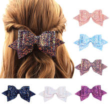 New Glitter Sequins Bow Hair Clips Princess Boutique Hair Bows Hairpin Girls Hair Accessories Party Bowknot Barrette Hairgirp 2024 - buy cheap