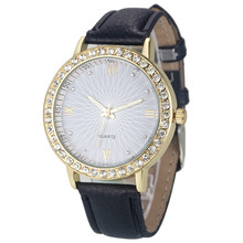 women watches fashion 2018 Popular Diamond Analog Leather Quartz Daily Casual Stylish Wrist Watch relogio feminino F80 2024 - buy cheap