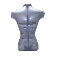 Novo pvc manequim de plástico masculino inflável homem torso forma manequim modelo forma gancho mostrar modelo prata frete grátis 2024 - compre barato