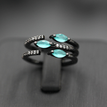 Anéis para mulheres anéis de dedo abertos com zircônia cúbica para mulheres presente lindo anel de beleza ajustável joias de moda 2024 - compre barato
