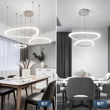 Lustre para sala de estar, moderno, atmosfera simples, para casa, quarto, jantar, sala de estar, criativo, tela de led, lâmpadas nórdicas vermelhas, personalidade 2024 - compre barato