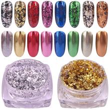 1 Box Glitter Aluminum Flakes Magic Mirror Effect Powders Sequins Nail Gel Polish Chrome Pigment Decorations 2024 - buy cheap