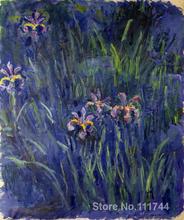 Arte em parede irises iv de claude monet pinturas a óleo feitas à mão de alta qualidade 2024 - compre barato