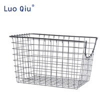 Household black multi-purpose iron storage basket grocery basket iron sundries storage frame 2024 - buy cheap