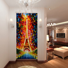 Beibehang-Gran mural estereoscópica Continental 3D, fondos para paredes personalizados, pasillo, pasillo, Torre Eiffel, papel de pared 2024 - compra barato
