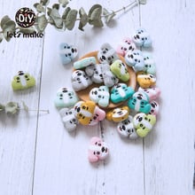 50pcs Silicone Dog Beads Cartoon Animals Teething For Baby Product Diy Accessories Pacifier Clip Making Baby Teether Let's Make 2024 - buy cheap