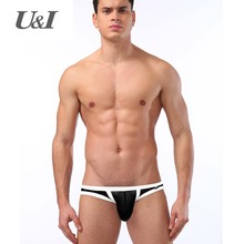 U&I sexy underwear men thin section transparent nylon boy tide personality breathable u convex scrotum care low waist briefs 2024 - buy cheap