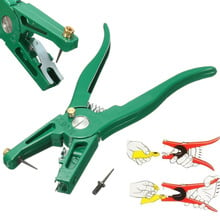 New Green  Cow Livestock Animal Ear Tag Plier Applicator Puncher Tagger Tool 2024 - buy cheap