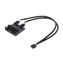 Caixa interna de 9 pinos usb 2.0, extensor de chipset pcb de 1 a 4 fêmea 2024 - compre barato