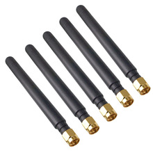 5 unid/lote conector macho SMA chapado en oro 85mm 433MHZ 2-3dbi ganancia antena de goma envío gratis 2024 - compra barato