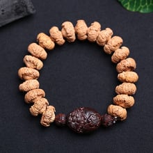 Wholesale Natural Lotus Bodhi Bracelets Buddha Beads Bracelet Lucky For Women Men Tibetan Style Mala Hand String Jewelry 2024 - buy cheap