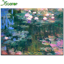 YOGOTOP Claude Monet Famous Painting "Water lilies" 5D DIY Diamond Painting Full  Embroidery Rhinestones Mosaic Decor YY780 2024 - buy cheap