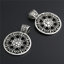 3pcs  Silver Color Mandala Pattern Charms Pendant Handmade Jewelry Diy Making A2788 2024 - buy cheap