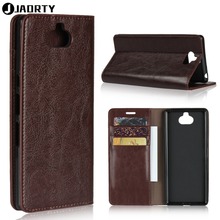 Capa carteira luxuosa de couro genuíno para sony xperia xa3 ultra xa3 capa protetora tipo carteira 2024 - compre barato