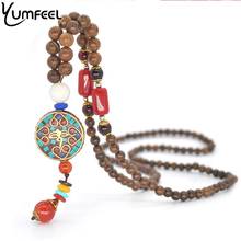 Yumfeel Religious Jewelry Nepalese Handmade Round Pendants Long Necklace Women Ethnic Vintage Gifts 2024 - buy cheap