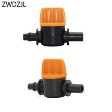 100pcs 4/7 Hose Mini Valve 1/4" Garden Tap Irrigation Water Valve 6mm Anti Drip Mist Nozzle Connector Adapter 2024 - buy cheap