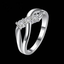 Модные посеребренные кольца для женщин обручальное кольцо парные кольца классические милые не выцветают Подарок на годовщину 2024 - купить недорого