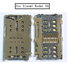 Для Xiaomi Redmi 5A устройство для чтения карт SIM-карт Разъем гнездо держатель лоток Замена Ремонт Запасные части Redmi 5A 2024 - купить недорого