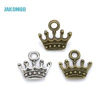 20pcs Tibetan Silver Plated Crown Charms Pendants for Bracelet Necklace Jewelry Making DIY Handmade Craft 13x14mm 2024 - buy cheap