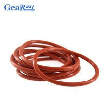 Gearway Red Silicon O Ring Seal 2.4mm thickness O-Ring Seal Washer 52/53/54/55/95/100mm OD VMQ Anti-age O Ring Sealing Gasket 2024 - buy cheap