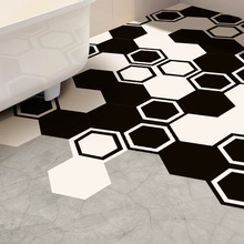 Funlife Floor Stickers Wall Sticker,Black White Modern Tile Decal Home Decor Wall Decor,Anti-slip for Bathroom Kitchen,Removable 2024 - buy cheap