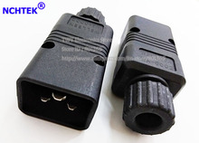 NCHTEK IEC320 C20 AC Power Cable Connector , IEC C20 Male Plug For Power Cord .Rewirable,  16A/250V , 2pcs ,Free Shipping 2024 - buy cheap