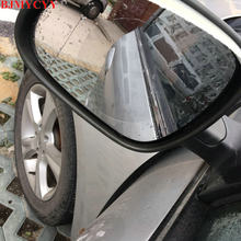 BJMYCYY 2 шт. непромокаемый автомобильный зеркало заднего вида, водонепроницаемое противотуманное покрытие с защитой от дождя, пленка для домашних животных, наклейка с лезвиями от дождя 2024 - купить недорого
