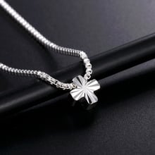 wholesale Charms Cross silver color women necklace jewelry lady fashion cute pendant wedding necklace jewelry LN057 2024 - buy cheap