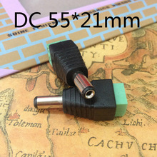 5.5mm x 2.1mm Female DC Connectors Male Jack Plug Power Connectors For 5050 3528 RGBW WS2811 LED Strip Modules AC Power Adapter 2024 - buy cheap