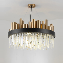 LED Postmodern Iron Crystal Round Gold Clear Pendant Lights.Pendant Lamp.Pendant light Suspension Luminaire Lampen For Foyer 2024 - buy cheap