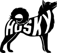 Adesivo vinílico animais husky l365, adesivo de carro com decalque para proteger roupas com qualidade removível 2024 - compre barato