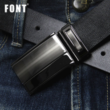 FONT Dropship High Quality Genuine Leather Luxury Strap Male Belts For Men Jeans Casual Belt Pin Buckle Masculine Cummerbund 2024 - buy cheap