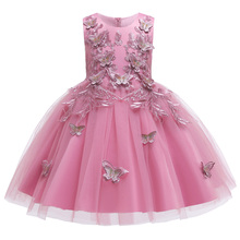 Vestidos infantis para meninas, elegantes, princesa, verão, vestido floral para casamento, festa, traje infantil, 2019 2024 - compre barato