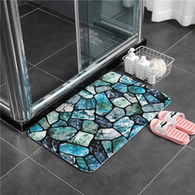 Colorful Stones Bath Mat Set Thicken Flannel Bathroom Carpets Toilet Rugs WC Room Floor Pads Tapis Salle De Bain 45*75 45*120cm 2024 - buy cheap