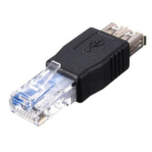Mosunx USB тип A гнездо к RJ45 папа Ethernet адаптер маршрутизатор разъем Feb 7 Прямая поставка C0621 2024 - купить недорого