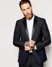 Custom Made Slim Fit Groom Tuxedos one button Wedding Groomsman Men's Suits( jacket+Pants+tie) 2024 - buy cheap
