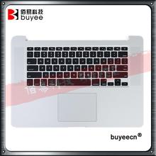 Original 15'' A1398 Topcase US Keyboard Backlight+Trackpad+Battery Assembly For Macbook Pro Retina Top Cover 2013 2014 2024 - buy cheap