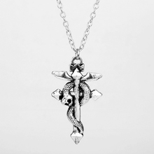 MQCHUN-collar de Metal de bronce con colgante de serpiente y Cruz, accesorio de Cosplay, joyería, Anime, Fullmetal, Alchemist, 30 2024 - compra barato
