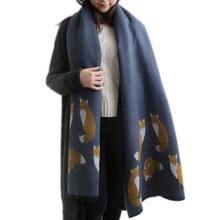 Bufanda de cachemir de diseñador para mujer, chal grueso y cálido de marca, capa de Mantón largo, chal de Pashmina, Echarpes 2024 - compra barato