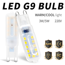 G9 LED Corn Bulbs 3W Led Lamp 220V g9 Led 5W Bombillas 14 22leds Crystal Chandelier Spotlight Bulb 2835 SMD Replace Halogen Lamp 2024 - buy cheap