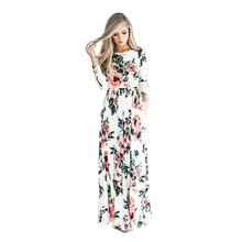 Vestido con estampado Floral para mujer, vestido largo holgado de manga corta en 15 colores, verde y negro, disponible en tallas grandes S-3XL, JD12, 2019 2024 - compra barato