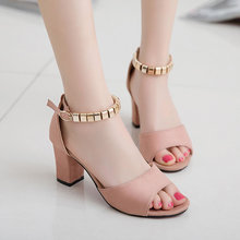 2019Hot Summer Women Shoes Pumps Dress Shoes High Heels Boat Shoes Wedding Shoes Tenis Feminino With Peep Toe Sandals Casual 2024 - buy cheap