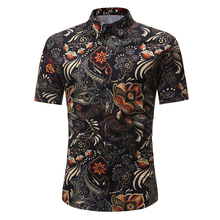 2019 Men's Shirt Summer Casual Style Beach Hawaii Shirt Men's Casual Short Sleeve Print Fashion Shirt Men's Asian Size M-3XL 2024 - buy cheap