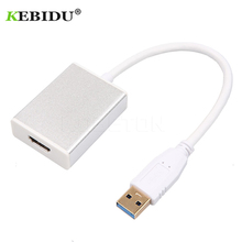 Kebidu 1080P USB 3.0 to HDMI-compatible Male to Female Converter Adapter Cable Multi Display Adater for Desktop Laptop HDTV 2024 - buy cheap