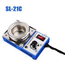 4PCS/LOT SL-21C  Solder Pot Soldering Desoldering Bath 50mm 220V 150W Silver 2024 - buy cheap