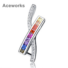 Aceworks Multicolor Noble Opals 925 Sterling Silver Gem Pendants Necklaces Women Cubic Zircon Luxury Brand Design Jewelry 2024 - buy cheap
